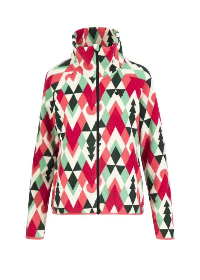 Blutsgeschwister Fleece Jacket Httenzauber White Women Sweatshirts and Hoodies