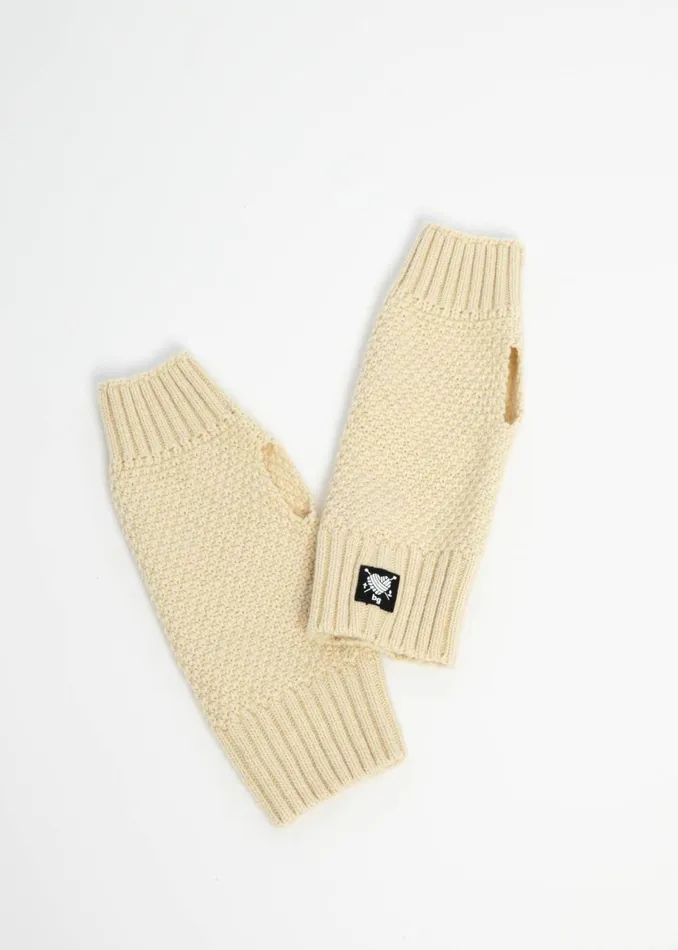 Blutsgeschwister Handwarmers Hand On Heart White Women Other Accessoires