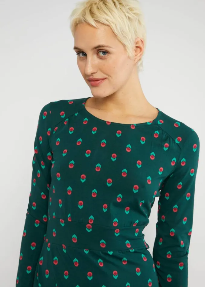 Blutsgeschwister Jersey Dress Hootchy Kootchy Petite Green Women Dresses