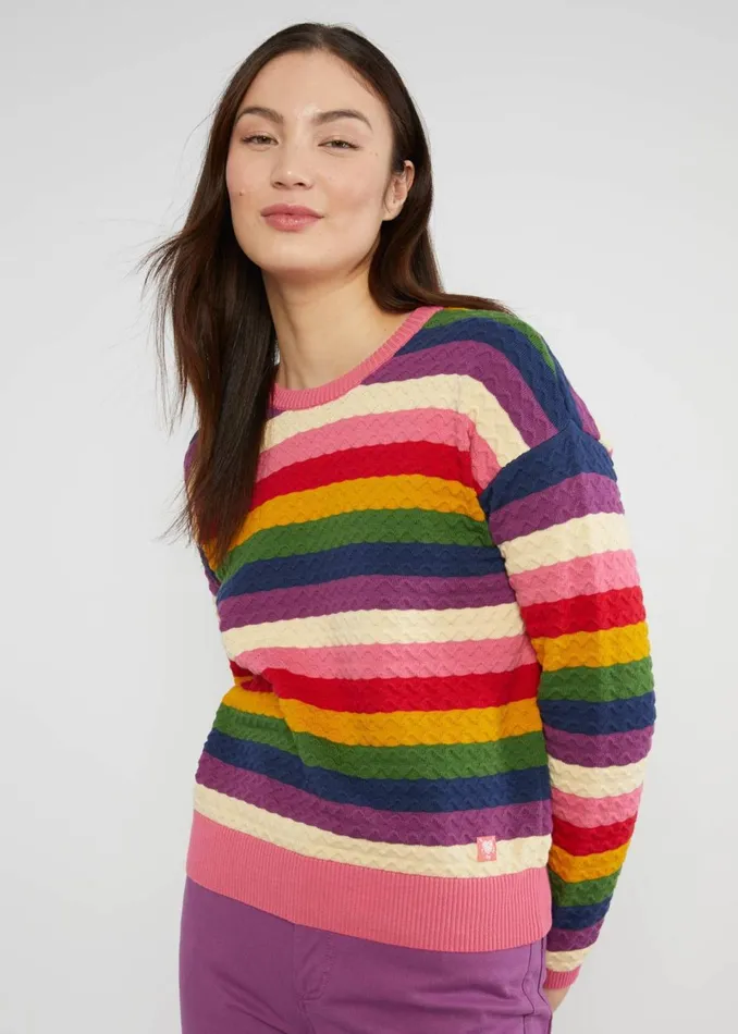 Blutsgeschwister Knitted Jumper Chic Promenade Pink Women Knitted Jumpers