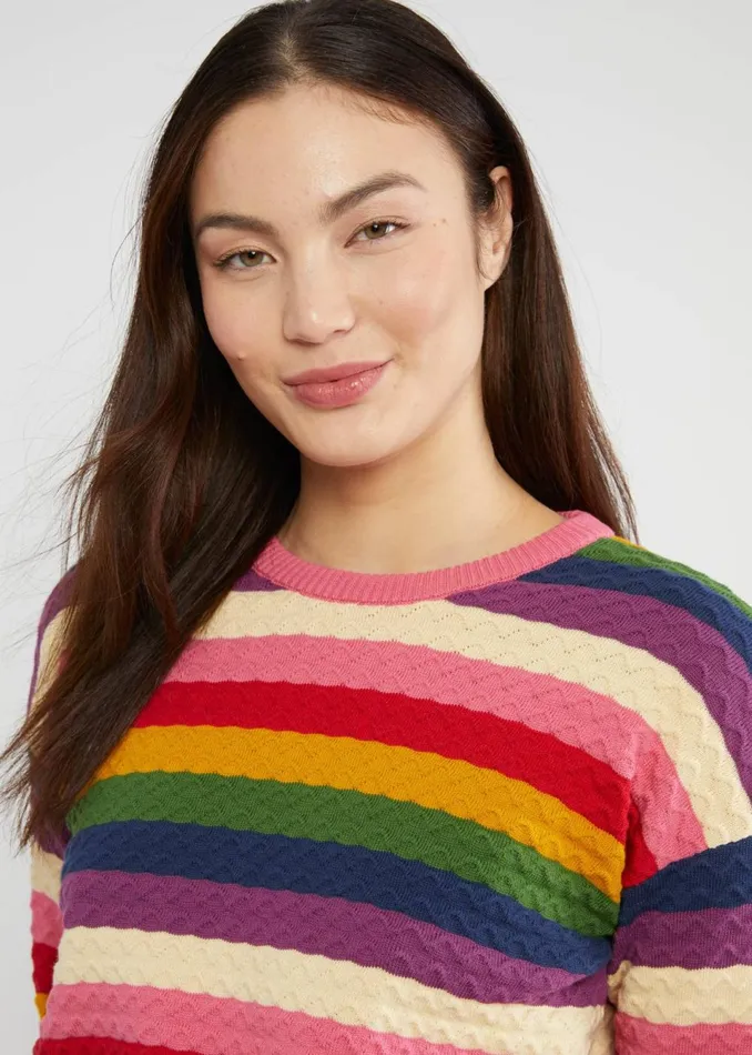 Blutsgeschwister Knitted Jumper Chic Promenade Pink Women Knitted Jumpers