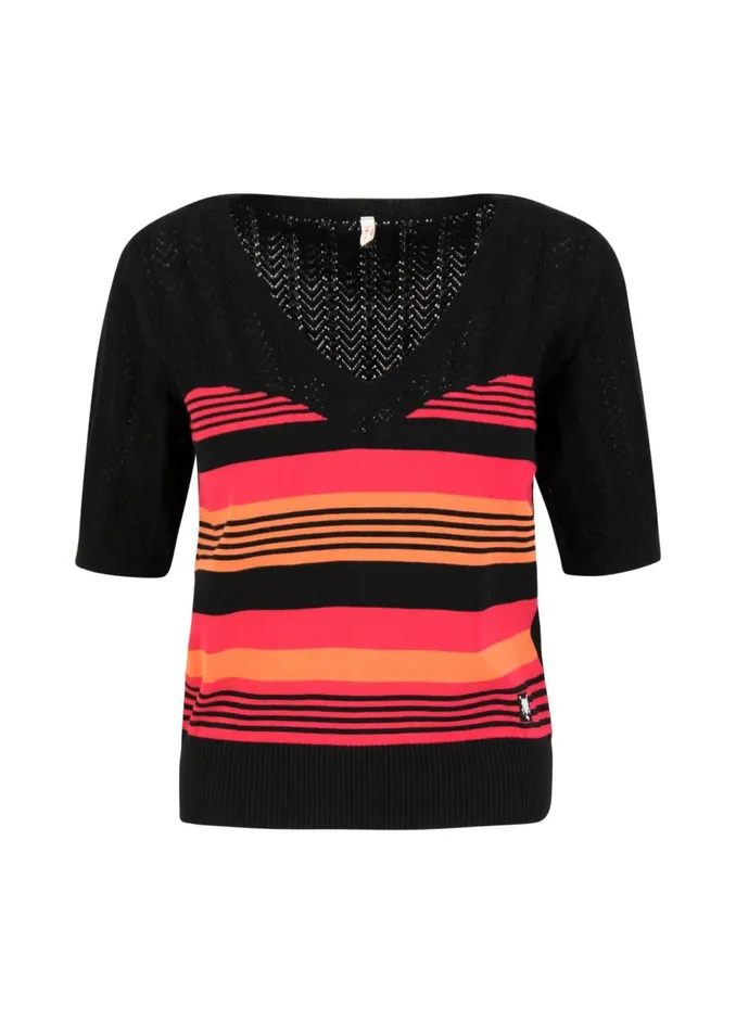 Blutsgeschwister Knitted Jumper Pretty Preppy Special Black Women Knitted Jumpers