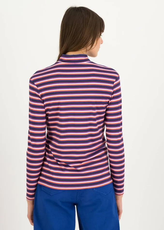Blutsgeschwister Longsleeve Lonely Lips Turtle Purple Women Tops