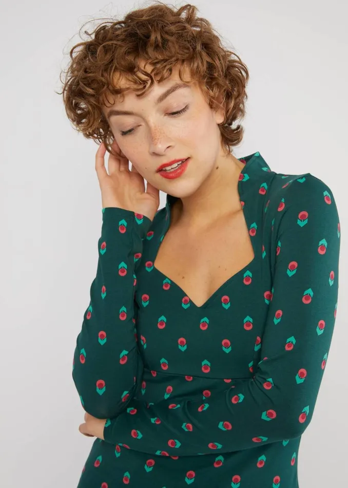 Blutsgeschwister Longsleeve Miraculous Power Green Women Tops