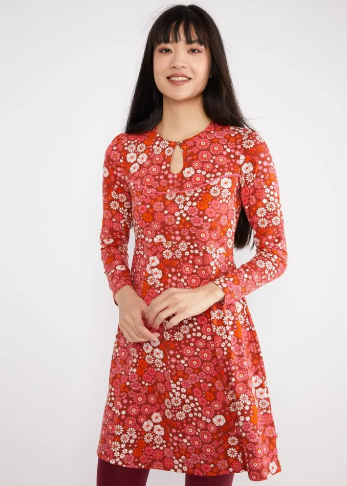 Blutsgeschwister Mini Dress Lucky Mrs Lovely Brown Women Dresses