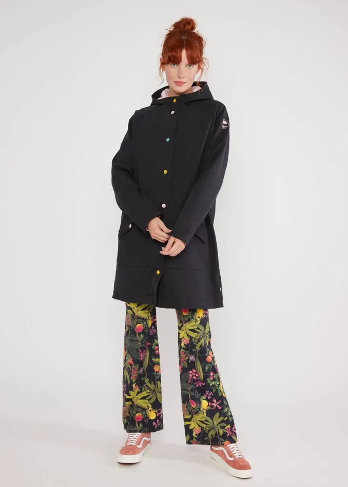 Blutsgeschwister Soft Shell Jacket Softfriese Black Women Jackets and Coats