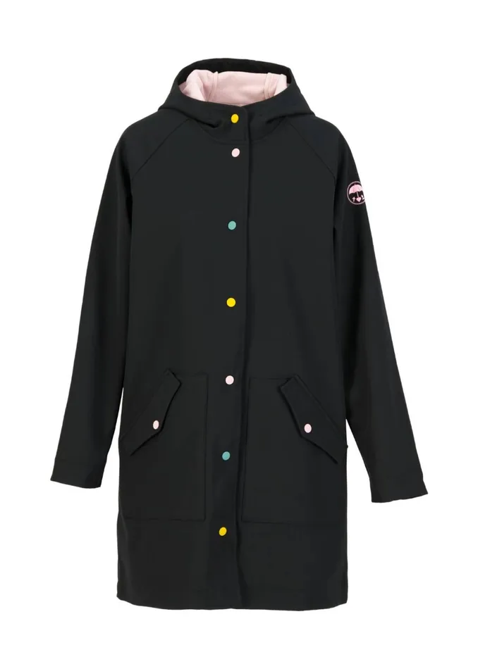 Blutsgeschwister Soft Shell Jacket Softfriese Black Women Jackets and Coats