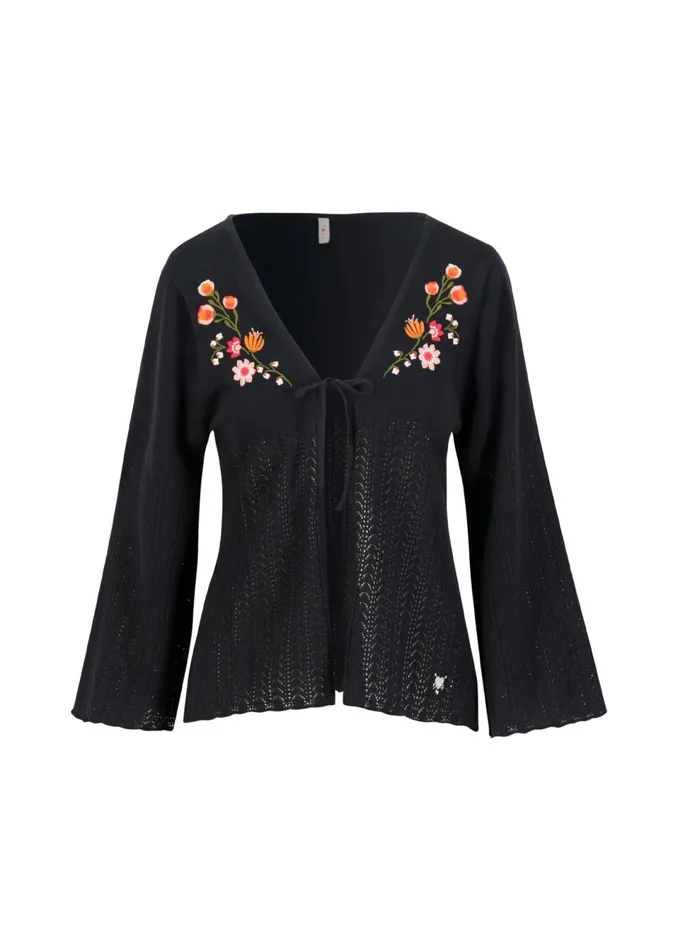 Blutsgeschwister Summer Cardigan Sunset Wings Black Women Cardigans