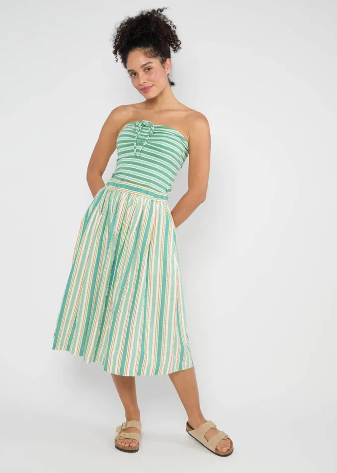 Blutsgeschwister Summer Skirt Everyday Poetry Green Women Skirts