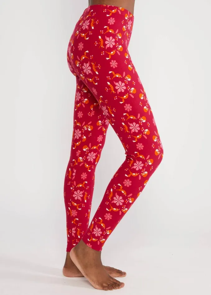 Blutsgeschwister Thermo Leggings Totally Thermo Red Women Trousers