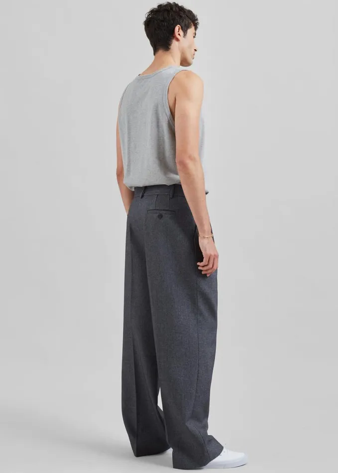 Bottoms Men The Frankie Shop Beo Suit Pants 8211 Grey Melange