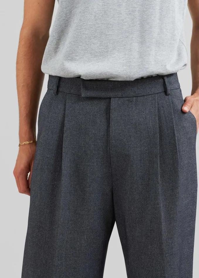 Bottoms Men The Frankie Shop Beo Suit Pants 8211 Grey Melange