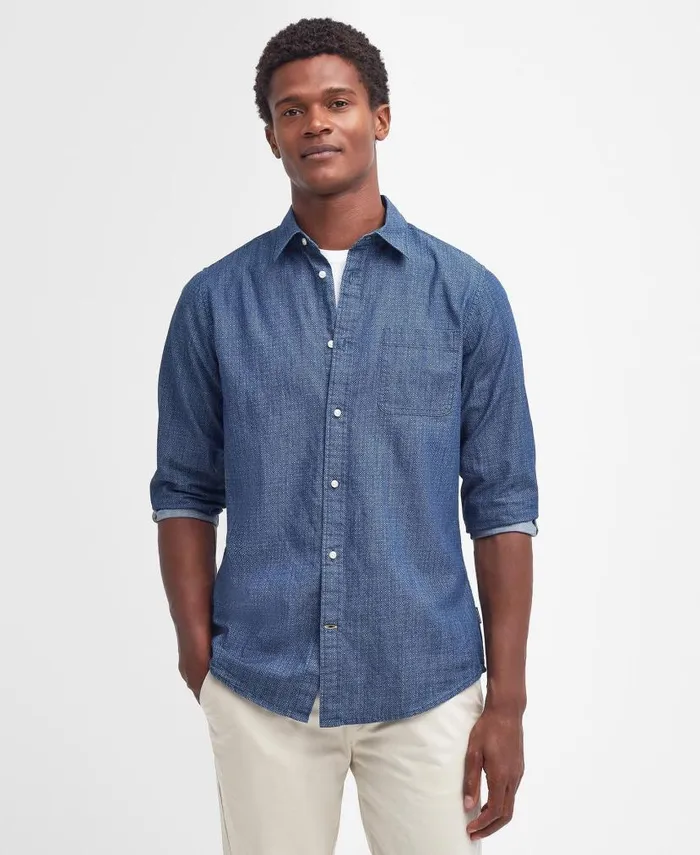 Bowley Tailored Shirt Chambray Men Barbour Shirts