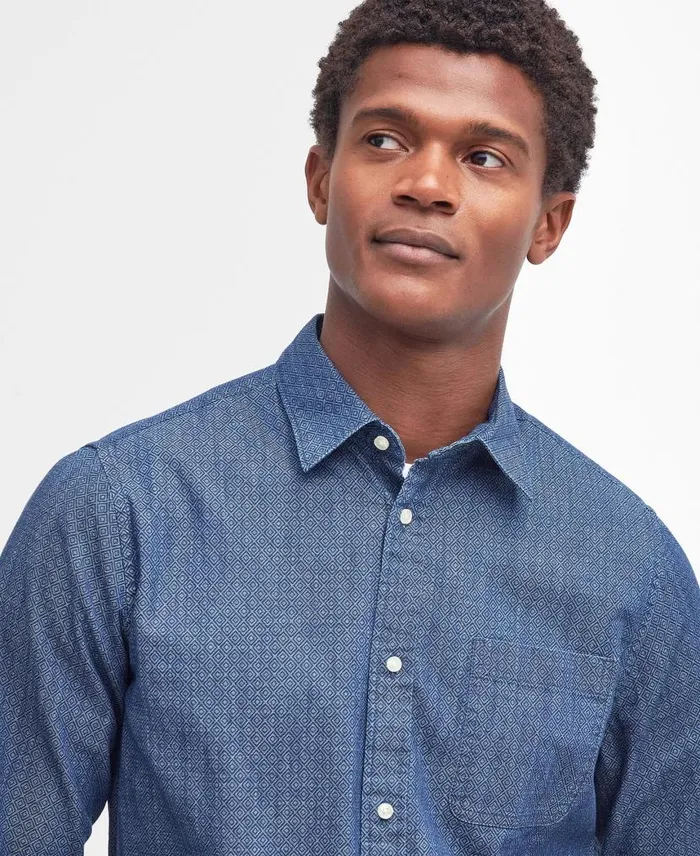 Bowley Tailored Shirt Chambray Men Barbour Shirts