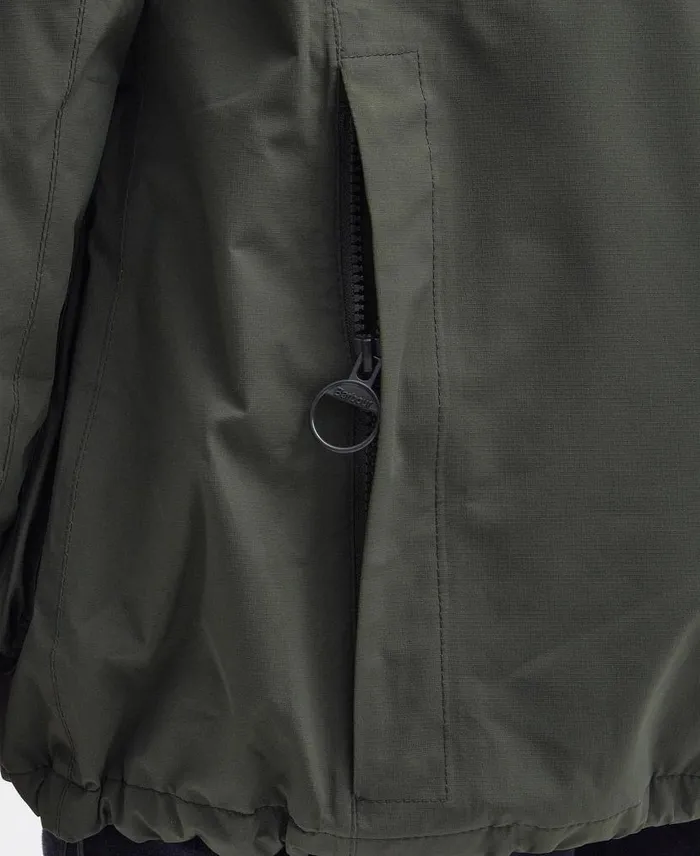 Brockhurst Packaway Waterproof Jacket Olive Men Barbour Waterproof Jackets