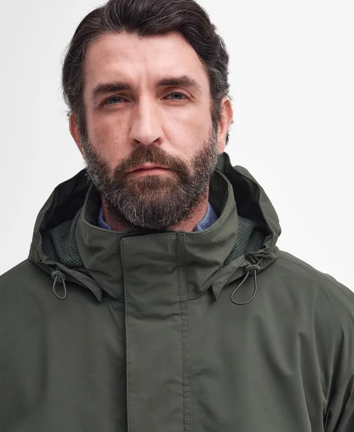 Brockhurst Packaway Waterproof Jacket Olive Men Barbour Waterproof Jackets