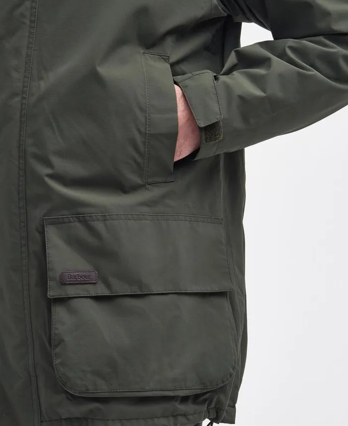 Brockhurst Packaway Waterproof Jacket Olive Men Barbour Waterproof Jackets