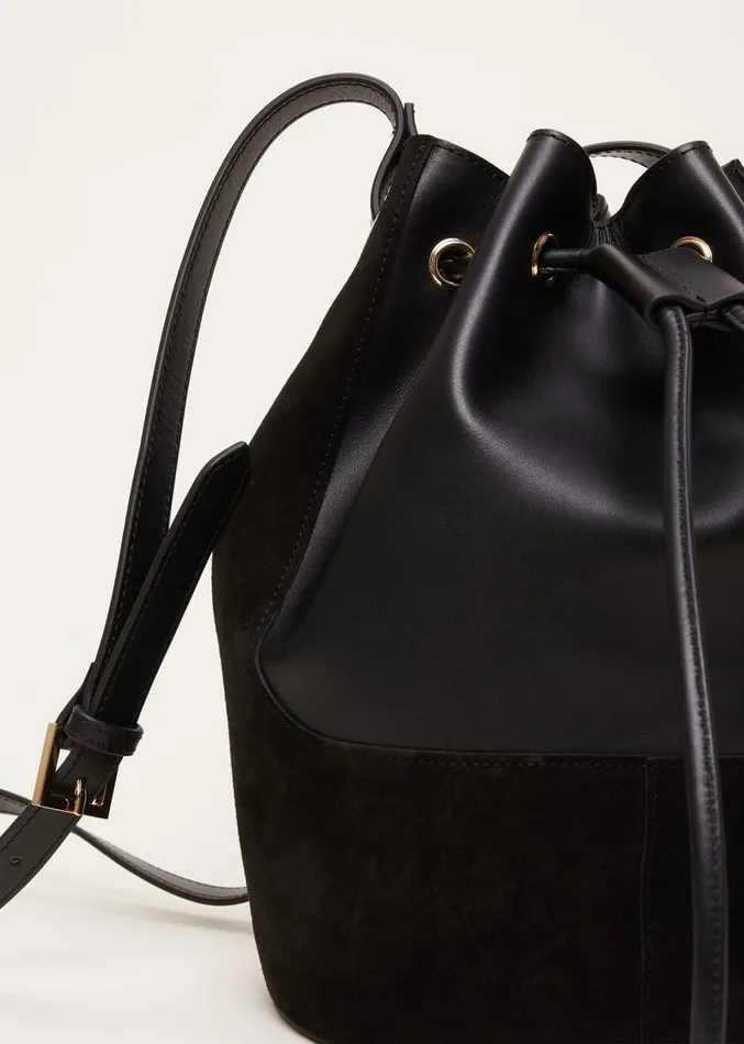 Bucket Shoulder Bag Black Women Phase Eight Bags and Clutches