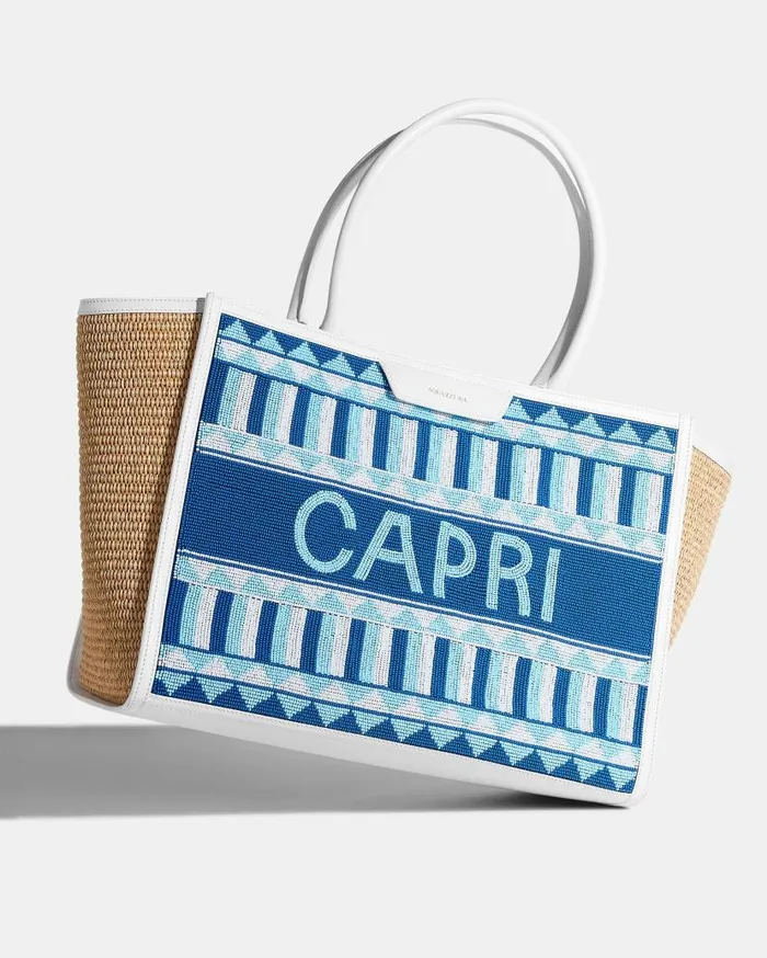 Capri Tote White Women Aquazzura Shoulder Bags