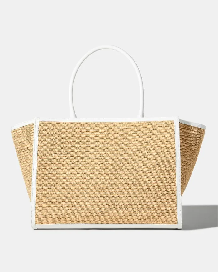 Capri Tote White Women Aquazzura Shoulder Bags Capri Tote White Women Aquazzura Shoulder Bags