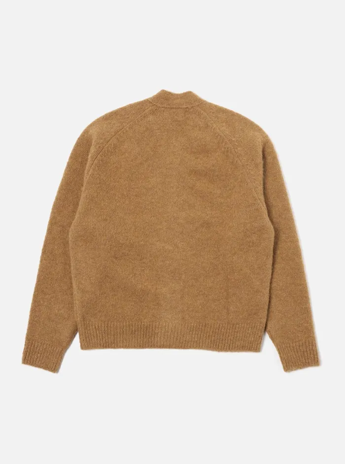 Cardigans Men Universal Works Universal Works David Cardigan In Sand Alpaca Knit