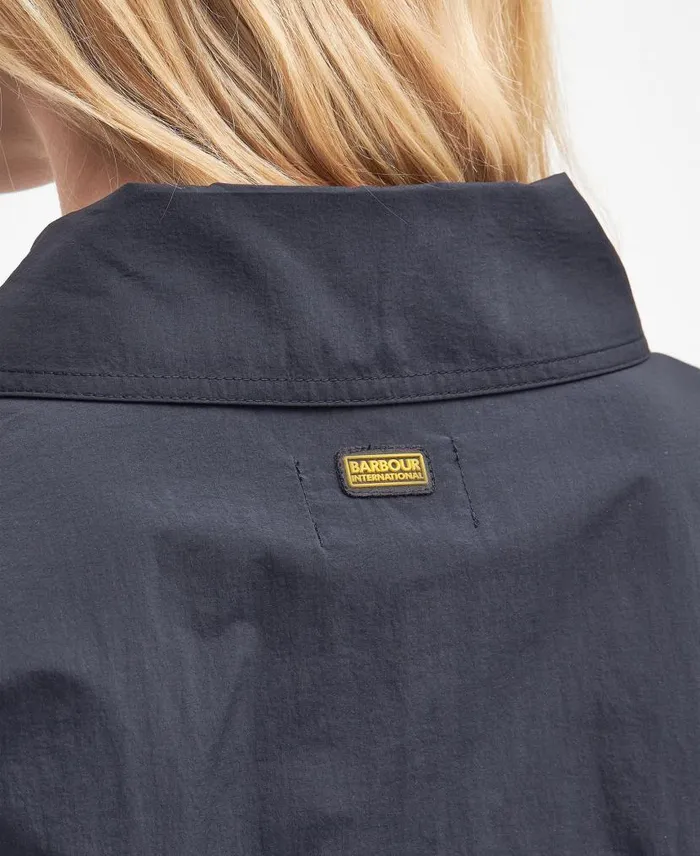 Carla Oversized ShortSleeved Shirt Classic Black Women Barbour Shirts and Blouses