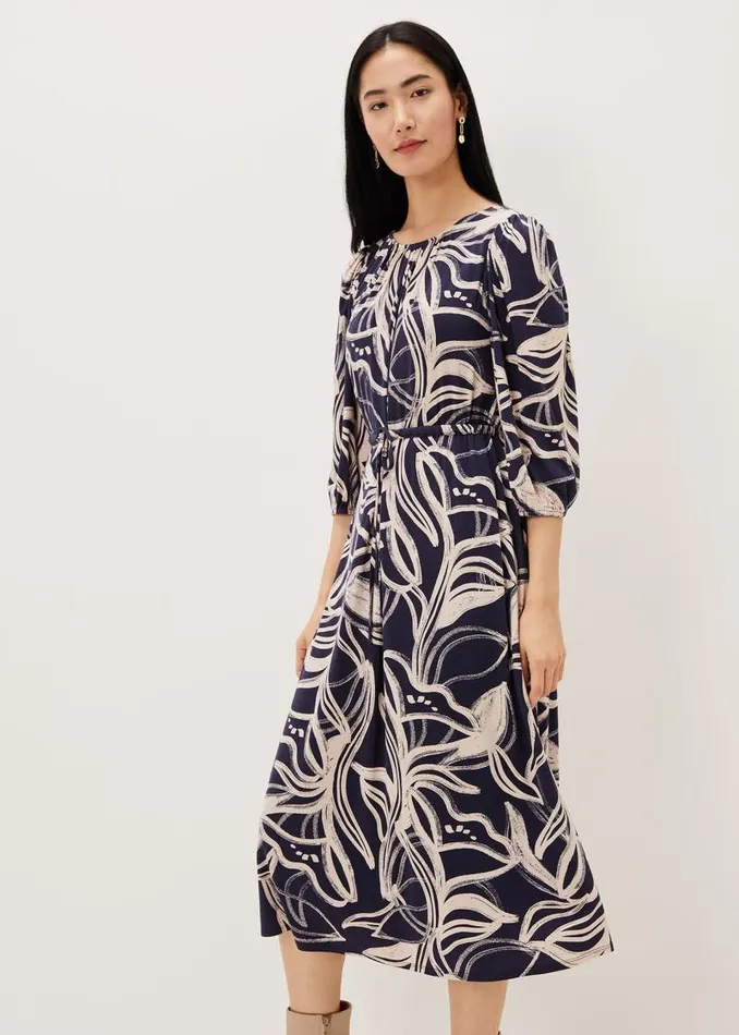 Carley Print Jersey Midi Dress Multicoloured Women Phase Eight Dresses