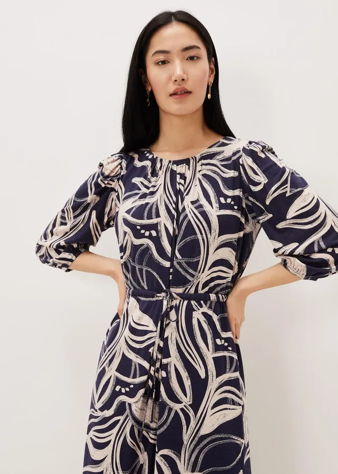 Carley Print Jersey Midi Dress Multicoloured Women Phase Eight Dresses