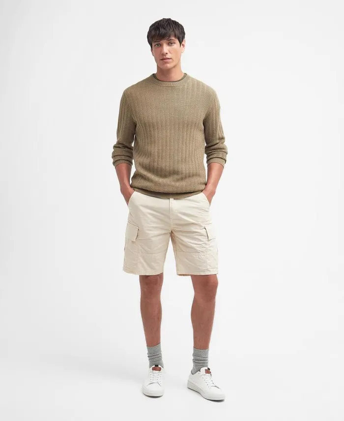 Cathil Crew Neck Jumper Classic Navy Men Barbour Jumpers