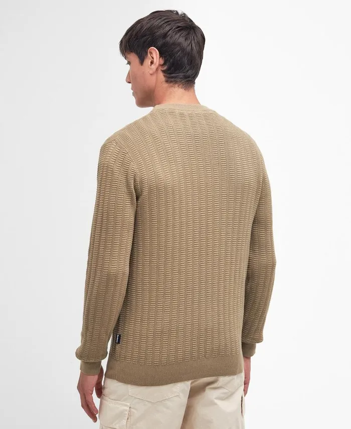 Cathil Crew Neck Jumper Classic Navy Men Barbour Jumpers