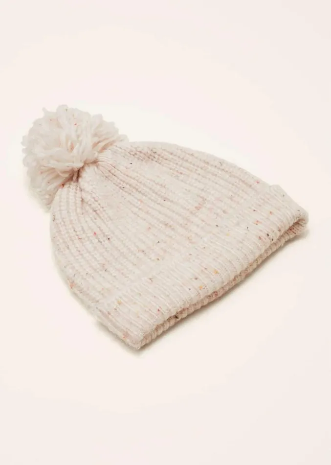 Cattie Ribbed Beanie Hat Neutral Women Phase Eight Fascinators and Hats