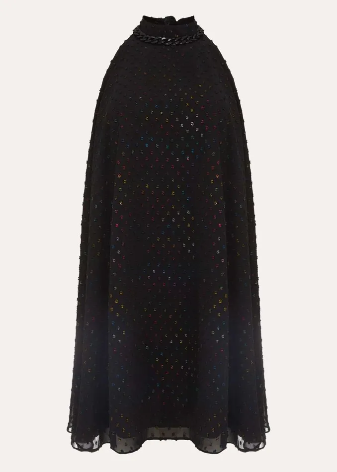 Ceren Textured Dress Blackmulti Women Phase Eight Dresses