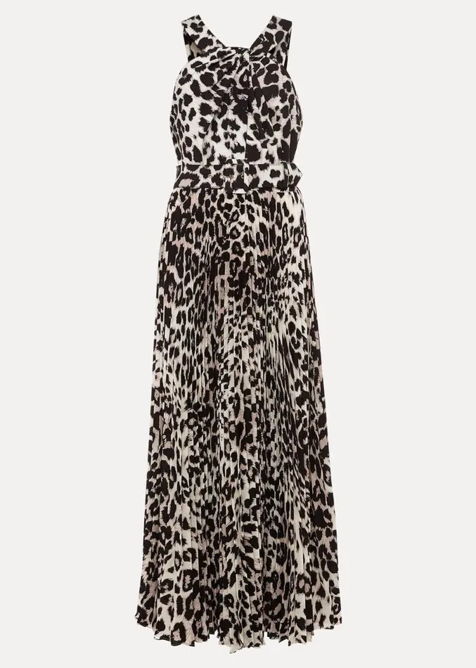Chelsie Leopard Print Midaxi Dress Multicoloured Women Phase Eight Dresses