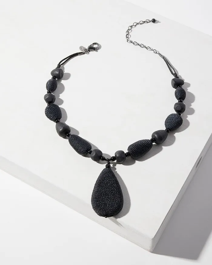 Chico039s Black Pendant Necklace Black Women Necklaces