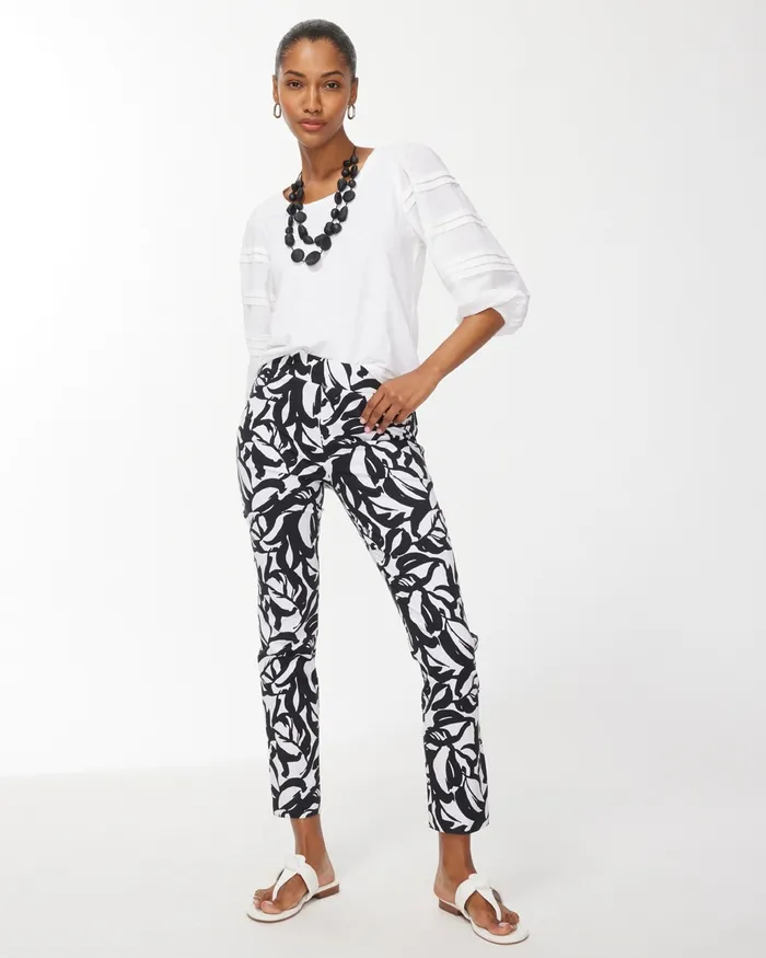 Chico039s LinenBlend Pleat Sleeve Top Alabaster Women Tops