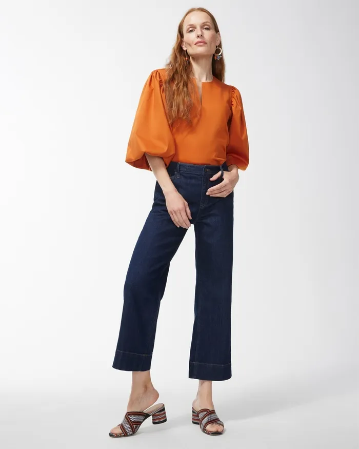 Chico039s No Iron Stretch Pullover Top Burnished Clay Women Tops