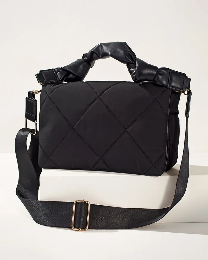 Chico039s Quilted Crossbody Bag Black Women Bags
