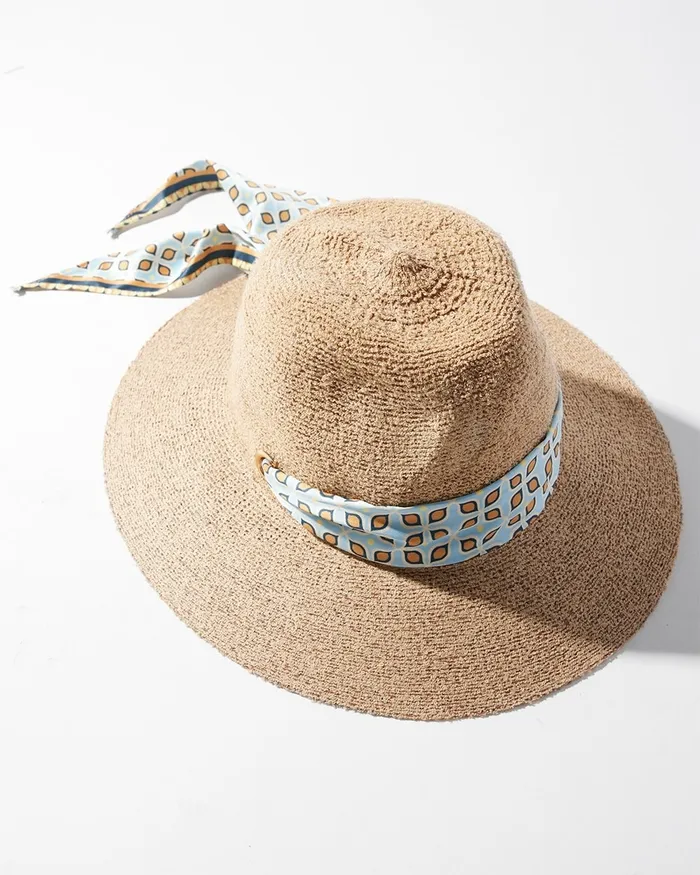 Chico039s Ribbon Trim Sun Hat Neutral Women Hats