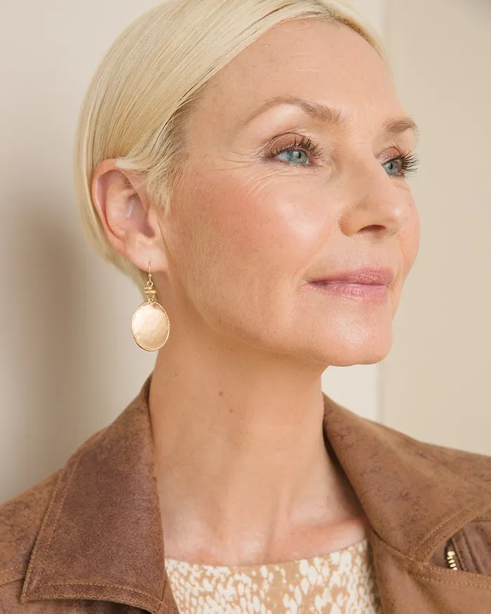 Chico039s Tayla Drop Earrings Gold Women Earrings