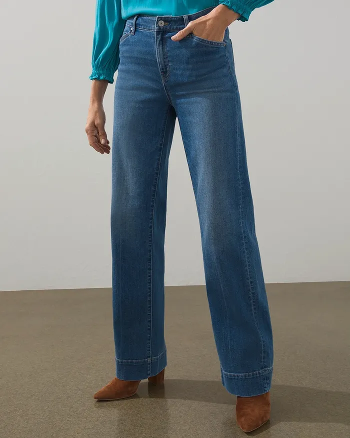 Chico039s Trouser Jeans Evening Tide Indigo Women Jeans and Denim