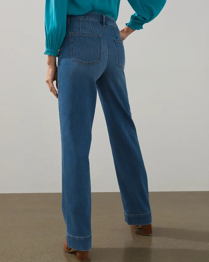 Chico039s Trouser Jeans Evening Tide Indigo Women Jeans and Denim