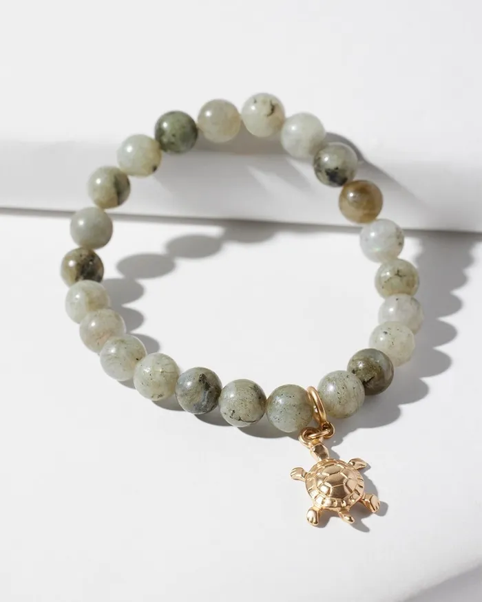 Chico039s Turtle Drop Off Stretch Bracelet Green Women Bracelets
