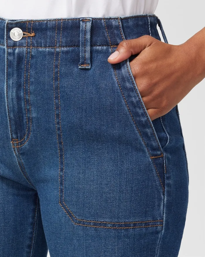 Chico039s Utility Crops Glasgow Indigo Women Jeans and Denim