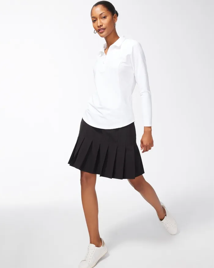 Chico039s Zenergy Mesh Detail Zip Pullover Alabaster Women Activewear