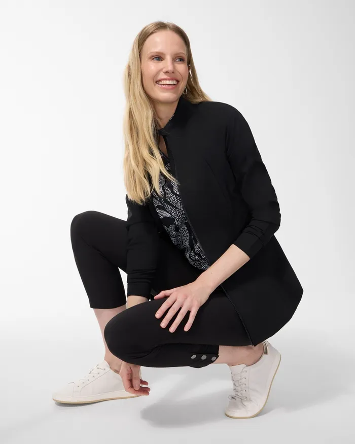 Chico039s Zenergy Seamed Jacket Black Women Activewear