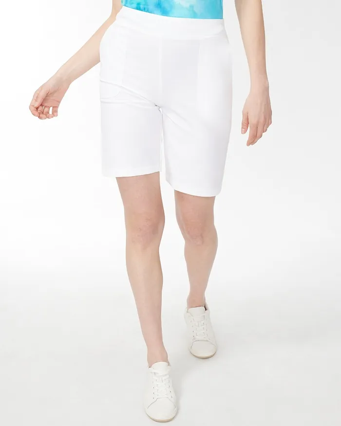 Chico039s Zenergy UPF Neema Beach Shorts Alabaster Women Shorts