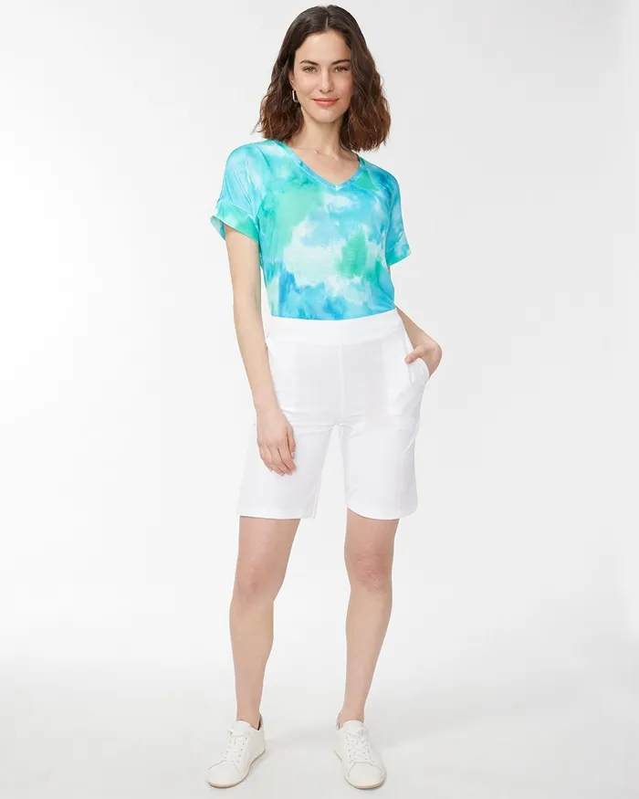 Chico039s Zenergy UPF Neema Beach Shorts Alabaster Women Shorts