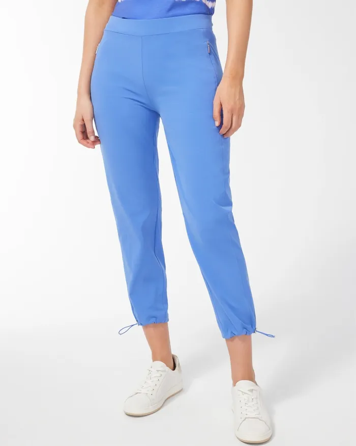 Chico039s Zenergy UPF Neema Bungee Crops Amparo Blue Women Pants