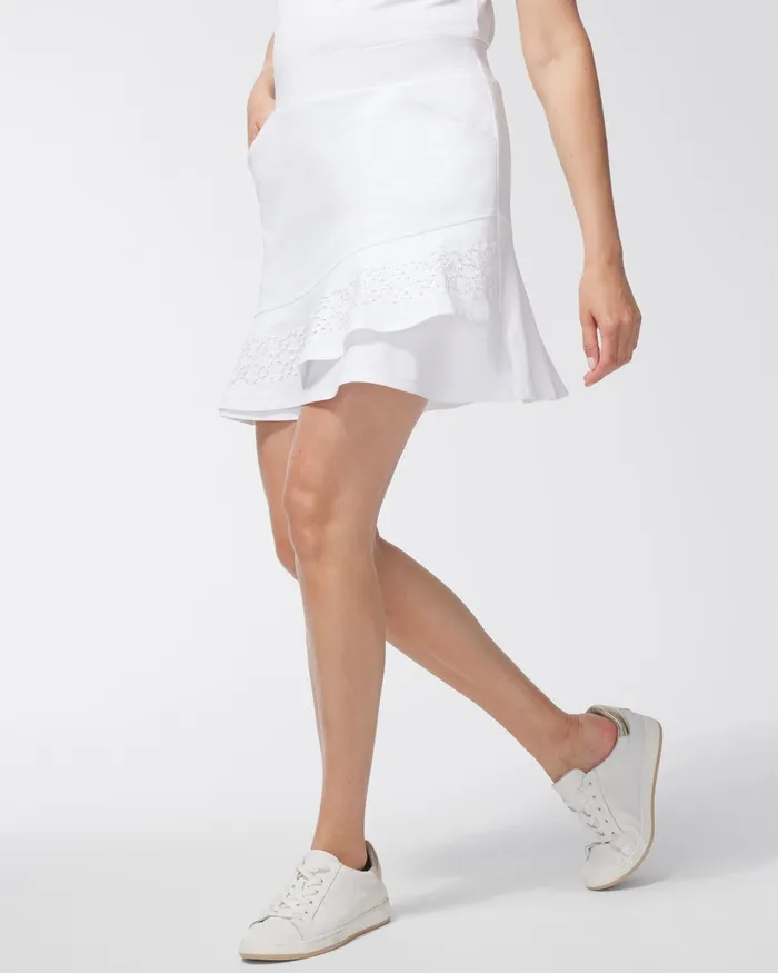 Chico039s Zenergy UPF Neema Tulip Skort Alabaster Women Pants