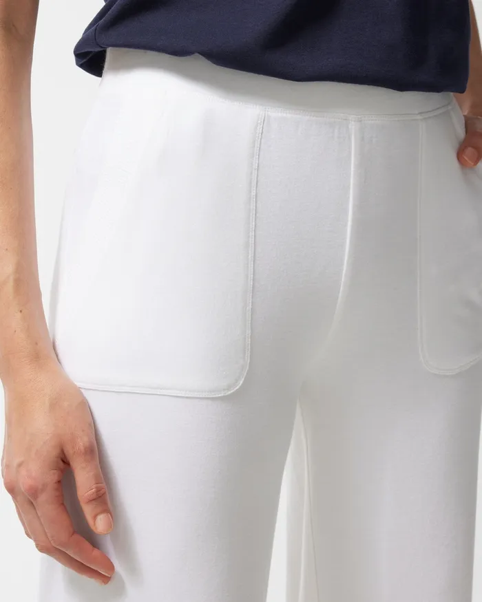 Chico039s Zenergy UPF Neema White Wide Leg Crops Alabaster Women Pants